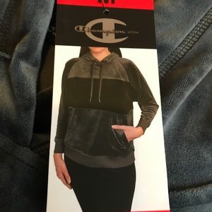 NWT CHAMPION VELOUR HOODIE